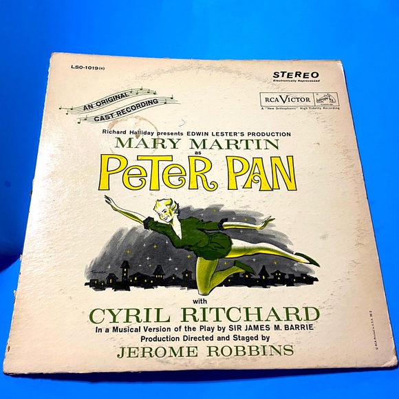 PETER PAN 60s MUSICAL VERSION RCA VINYL RECORD LP 33RPM ORIGINAL CAST RECORDING - Picture 3 of 16